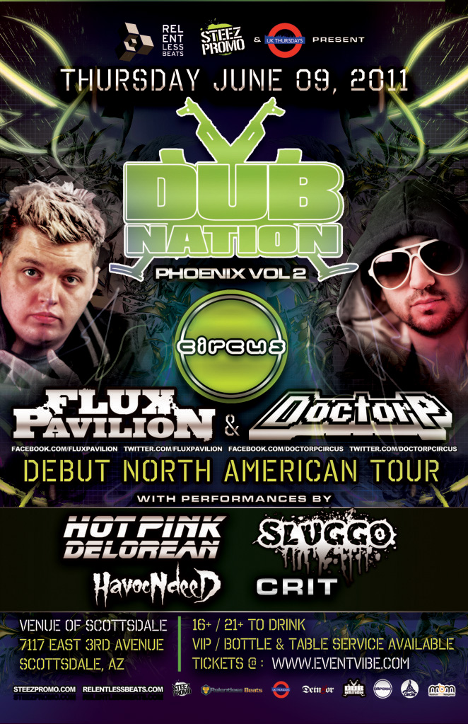 Dub Nation Vol.2 ft. Flux Pavilion and Doctor P on 06/09/11