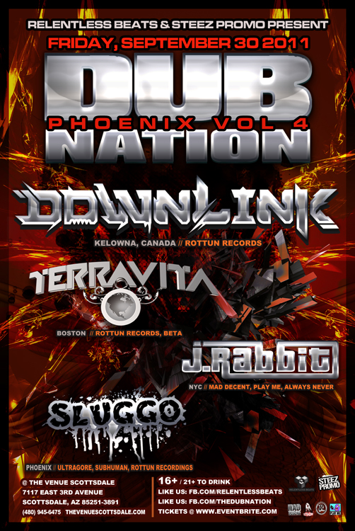 DUB NATION vol.4 ft. Downlink, Terravita, J Rabbit on 09/30/11