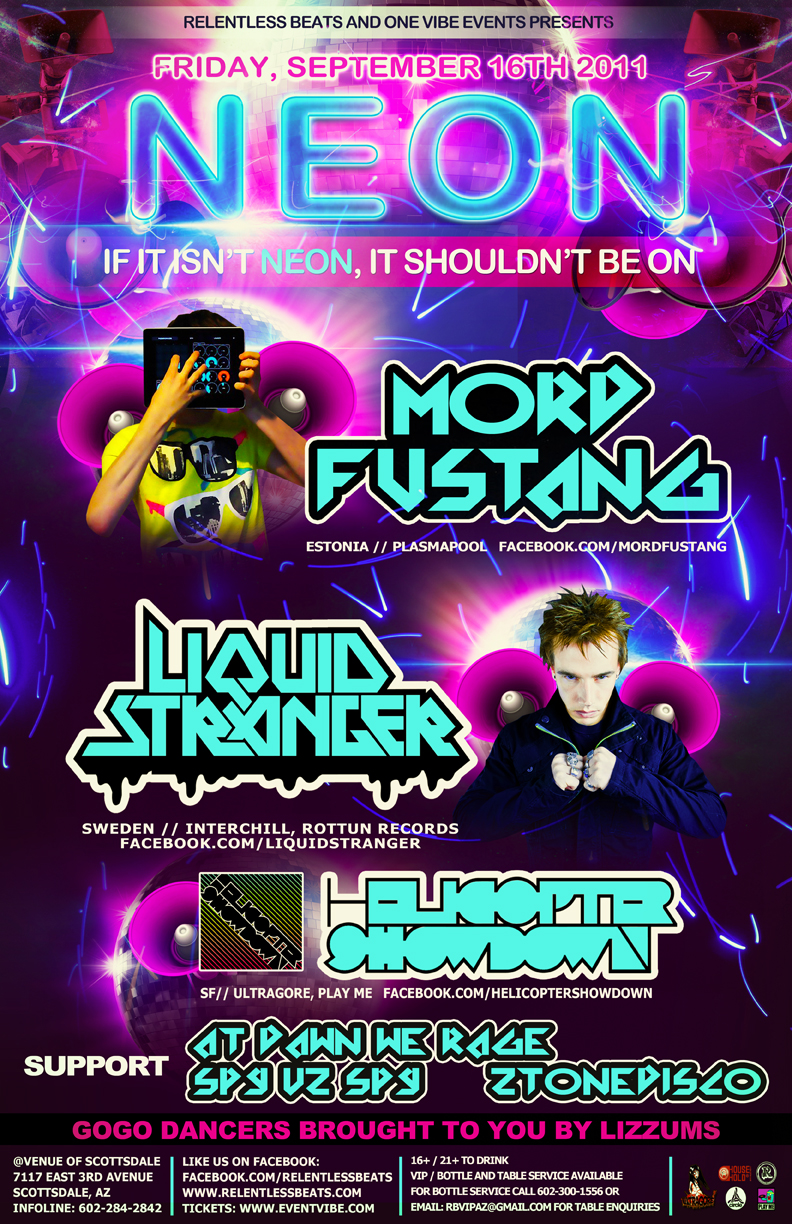 Neon Festival ft. Mord Fustang + Liquid Stranger on 09/16/11