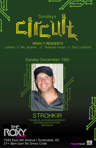 Circuit Sundays @ The Roxy Lounge on 12/18/11