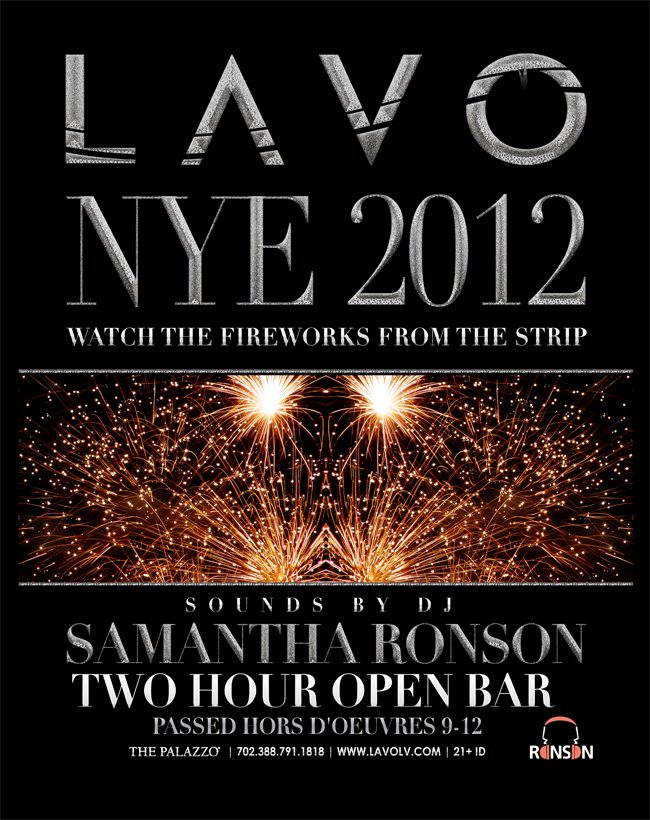 LAVO NYE ft. Samantha Ronson on 01/31/12