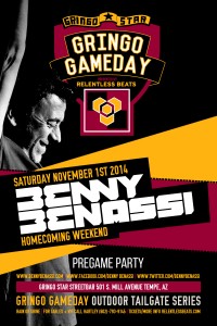 Benny Benassi @ Gringo Gameday - Tailgate Block Party on 11/01/14