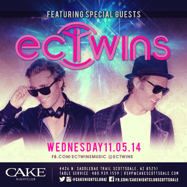 EC Twins @ Cake Nightclub on 11/05/14