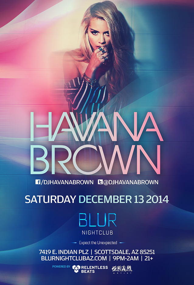 Havana Brown @ Blur Nightclub on 12/13/14
