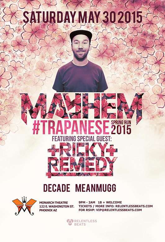Mayhem + Ricky Remedy @ Monarch Theatre on 05/30/15