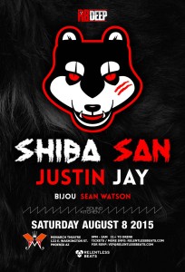 Shiba San, Justin Jay @ RBDeep on 08/08/15