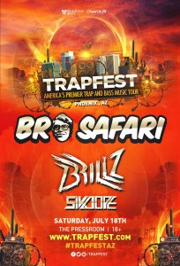 Trapfest Phoenix ft Bro Safari, Brillz on 07/18/15