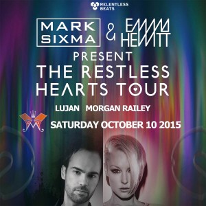 The Restless Hearts Tour ft Mark Sixma & Emma Hewitt on 10/10/15