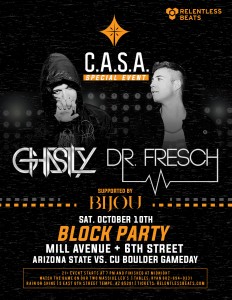 Mill Ave Block Party ft Ghastly & Dr. Fresch on 10/10/15