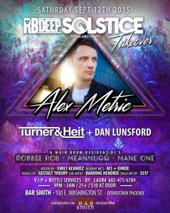RB Deep Solstice Takeover ft Alex Metric on 09/12/15