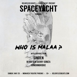 Space Yacht Presents Malaa, Sinden on 05/29/16