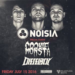 Noisia, Cookie Monsta, & Dieselboy on 07/15/16