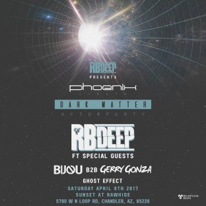 RBDeep Presents Special Guests - Dark Matter on 04/08/17