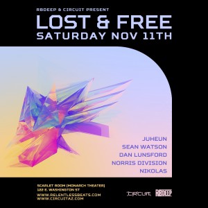 RBDeep & Circuit: Lost & Free on 11/11/17