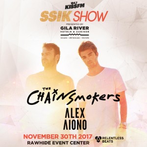 KISS FM SSIK Show ft. The Chainsmokers, Alex Aiono on 11/30/17