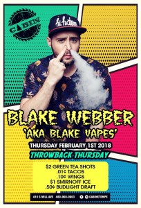 Blake Webber aka Blake Vapes on 02/01/18
