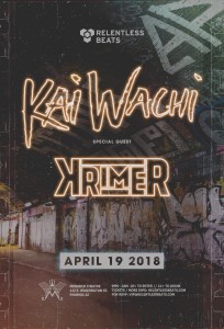 Kai Wachi + Krimer on 04/19/18