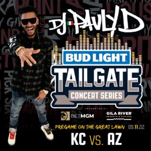 Pauly D - Bud Light Tailgate Concert Series on 09/11/22