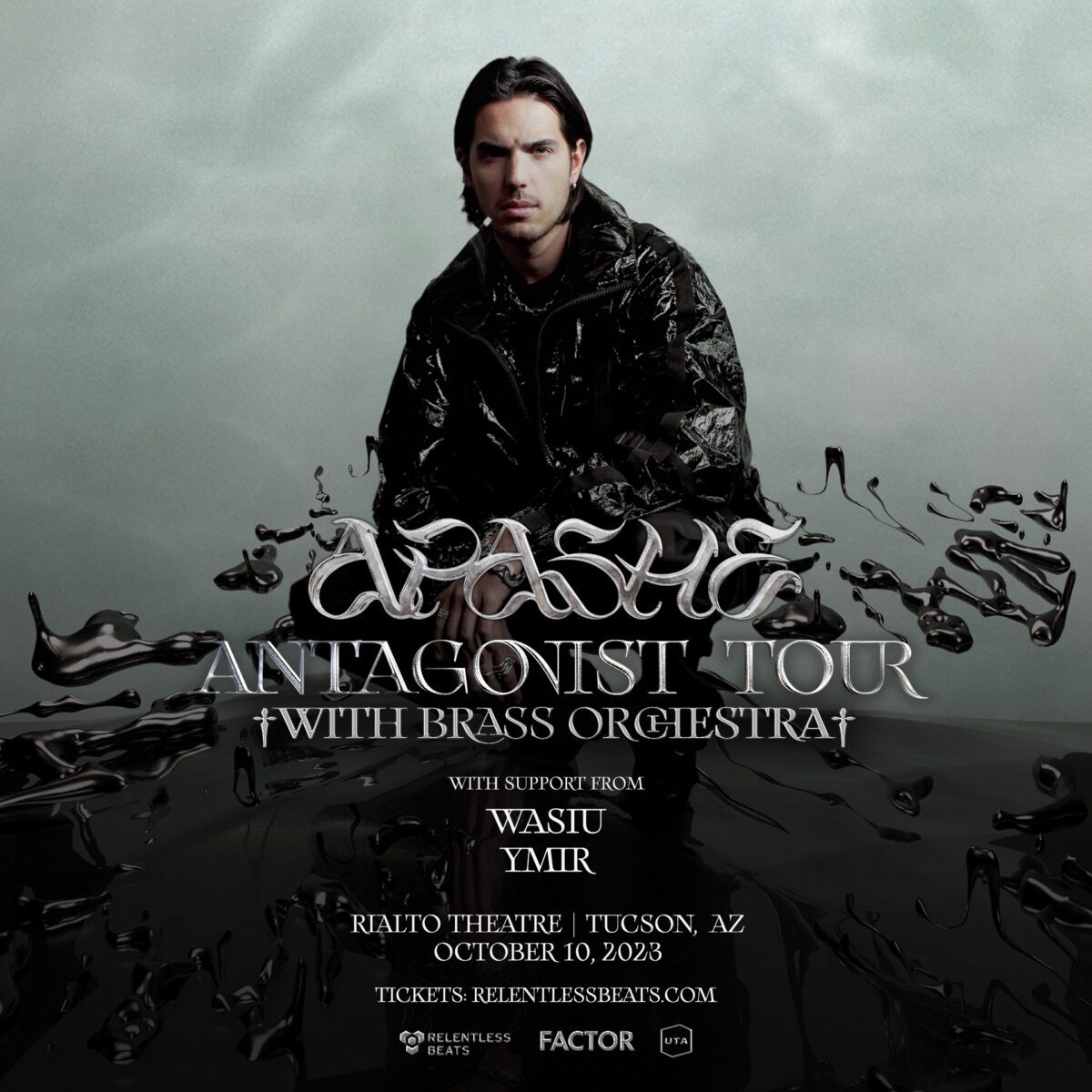 Flyer for Apashe – Antagonist Tour