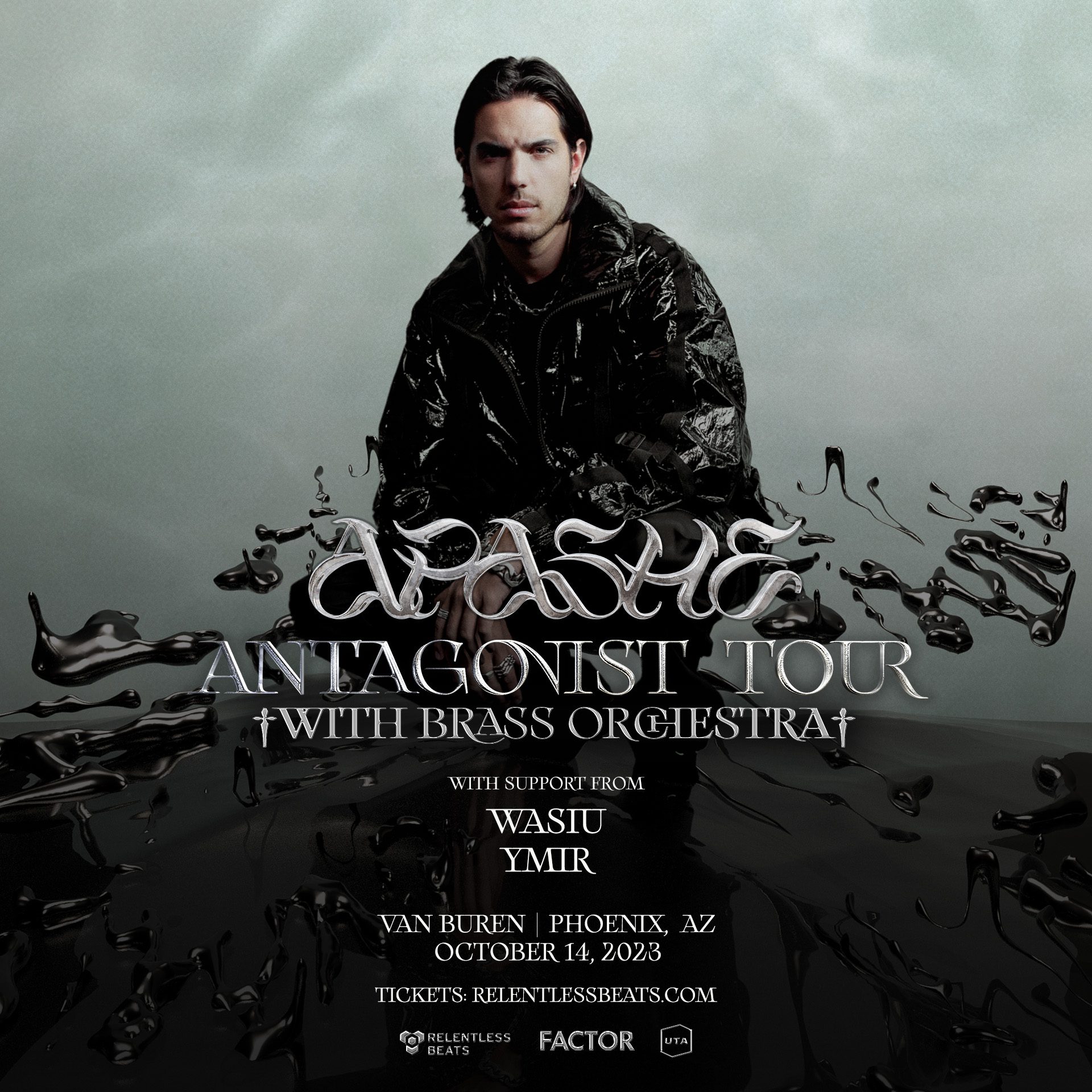 Apashe – Antagonist Tour Phoenix Info - 10/14/23 - The Van Buren 