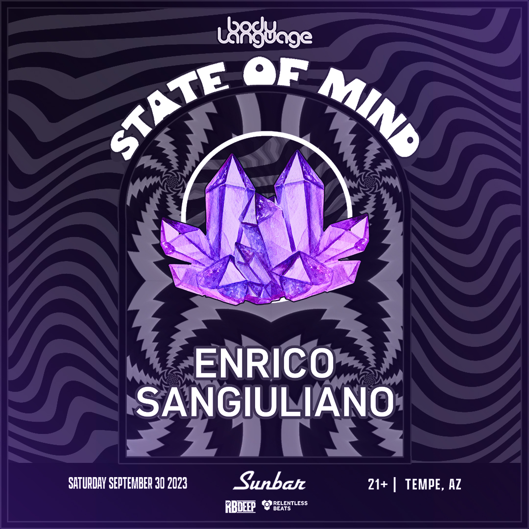 Flyer for Enrico Sangiuliano | State of Mind