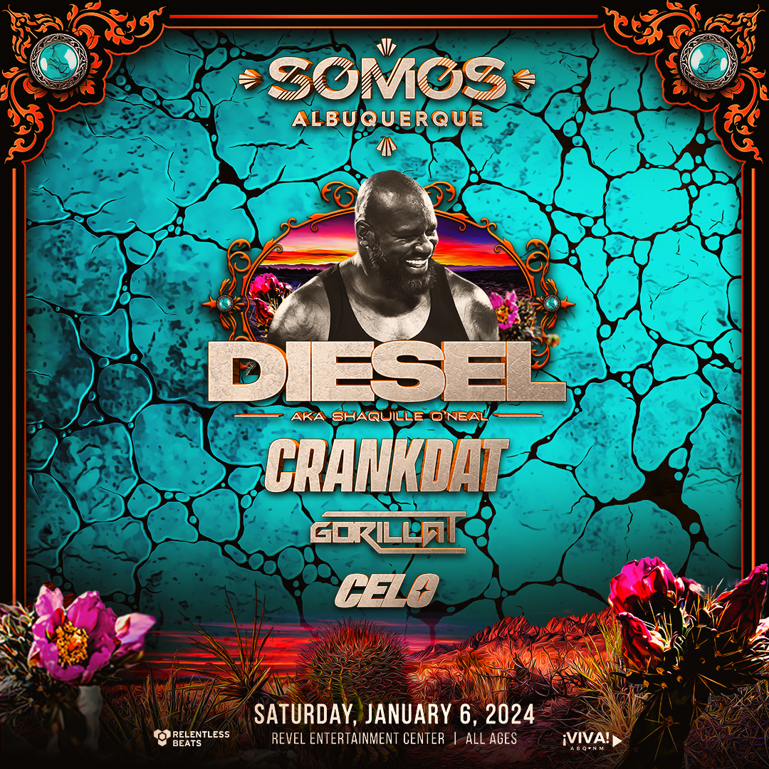 Flyer for SOMOS ft. DJ Diesel aka Shaquille O'Neal
