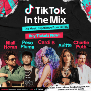 TikTok In The Mix ft. Cardi B, Niall Horan, Anitta, Peso Pluma & Charlie Puth on 12/10/23