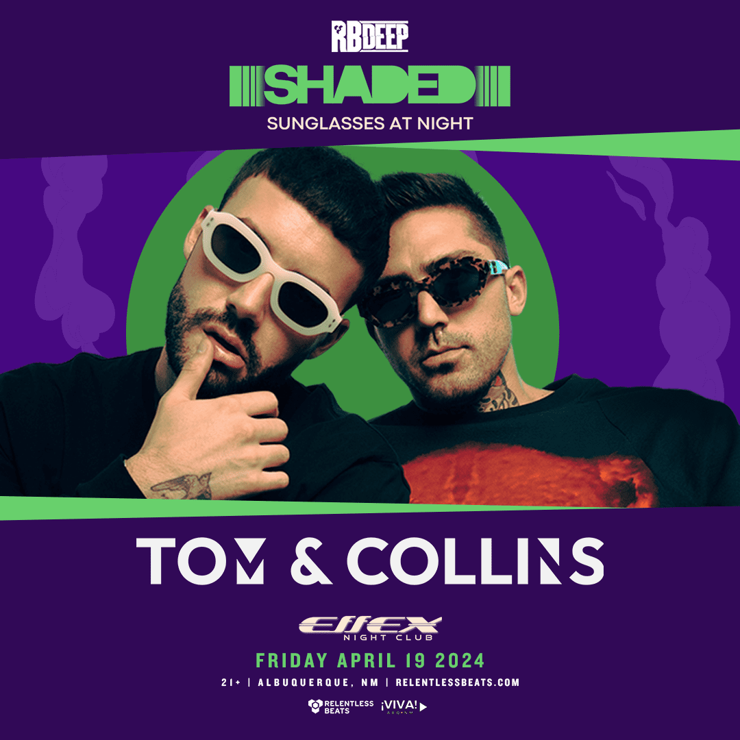 Flyer for Tom & Collins | SHADED