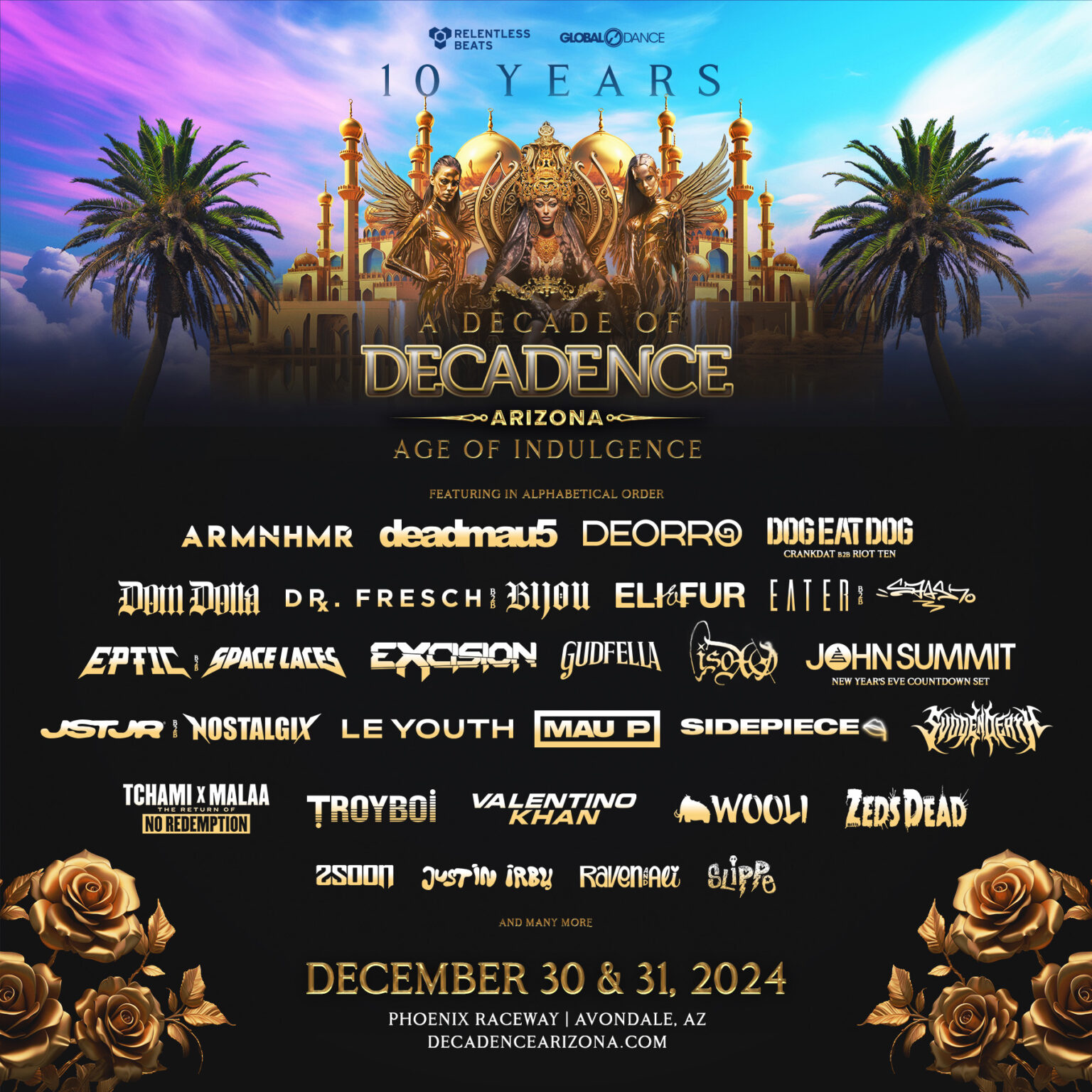 Decadence Arizona 2024 Age of Indulgence Avondale Tickets 12/30/24