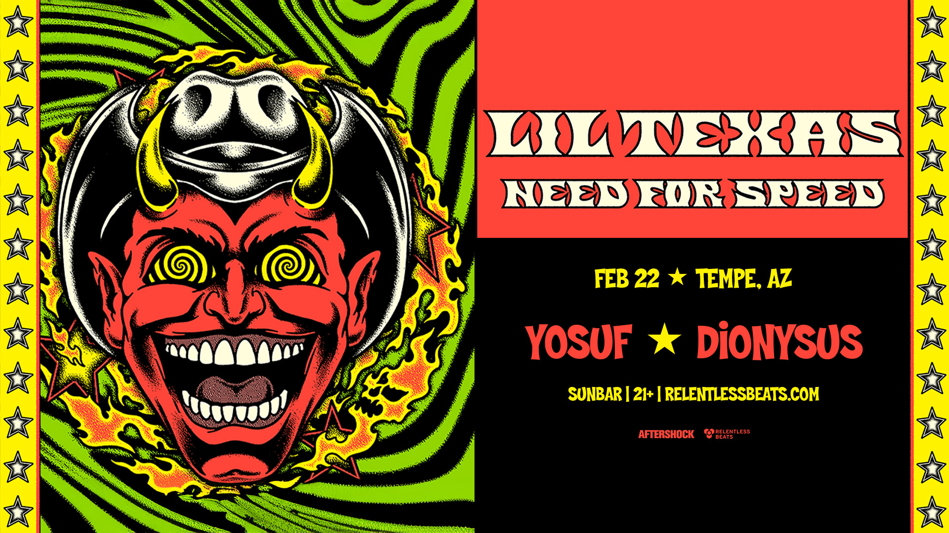 Lil Texas Tempe Info - 02/22/25 - Sunbar | Relentless Beats