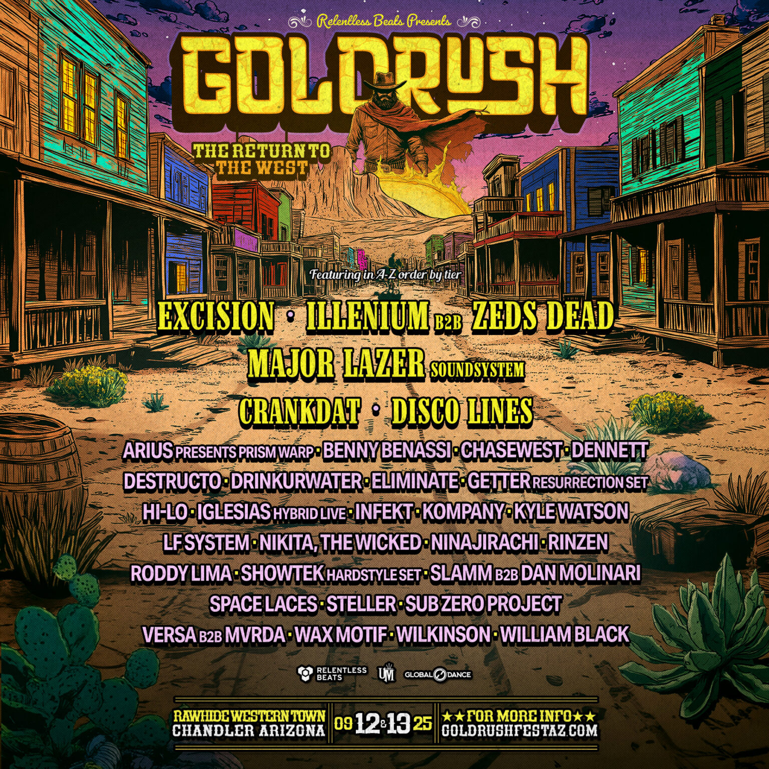 Goldrush 2025 Returns to the West — Your Lineup is Here Relentless Beats