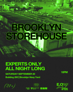 Experts Only Fest Official Afters feat. Experts Only All Night Long on 09/20/25