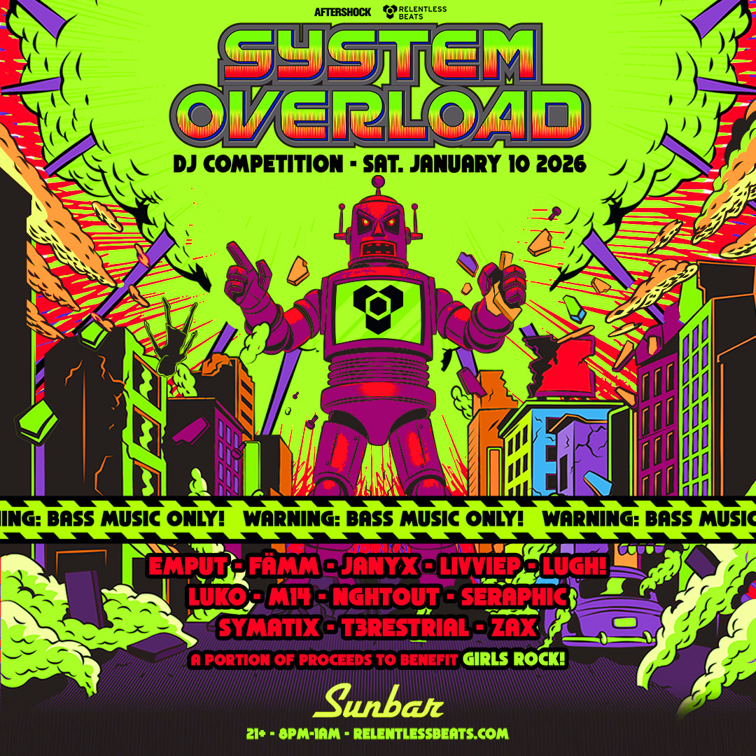 Flyer for System Overload 2026 DJ Competition