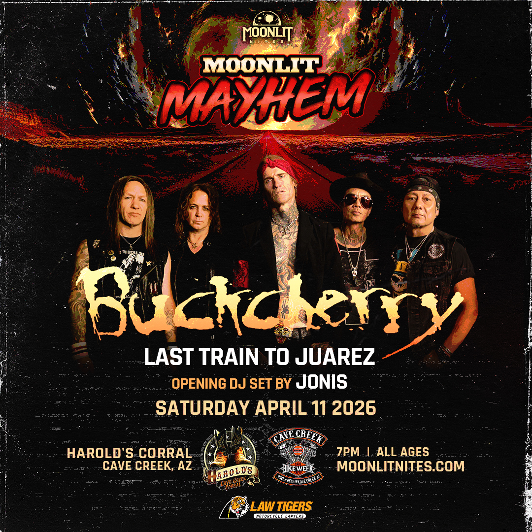 Flyer for Buckcherry | Moonlit Nites