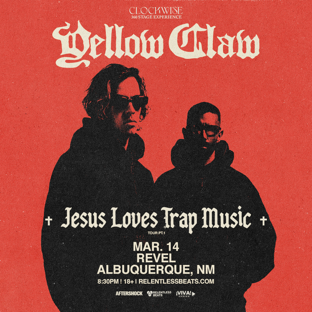 Flyer for Yellow Claw | Clockwise 360 Stage Experience