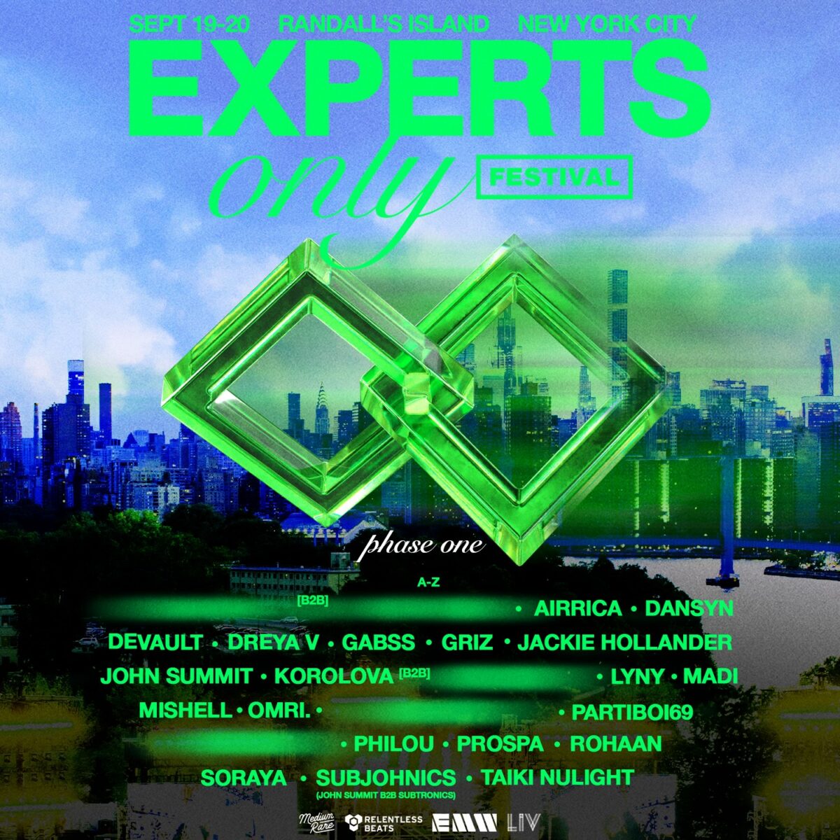 Flyer for Experts Only Fest NYC 2026