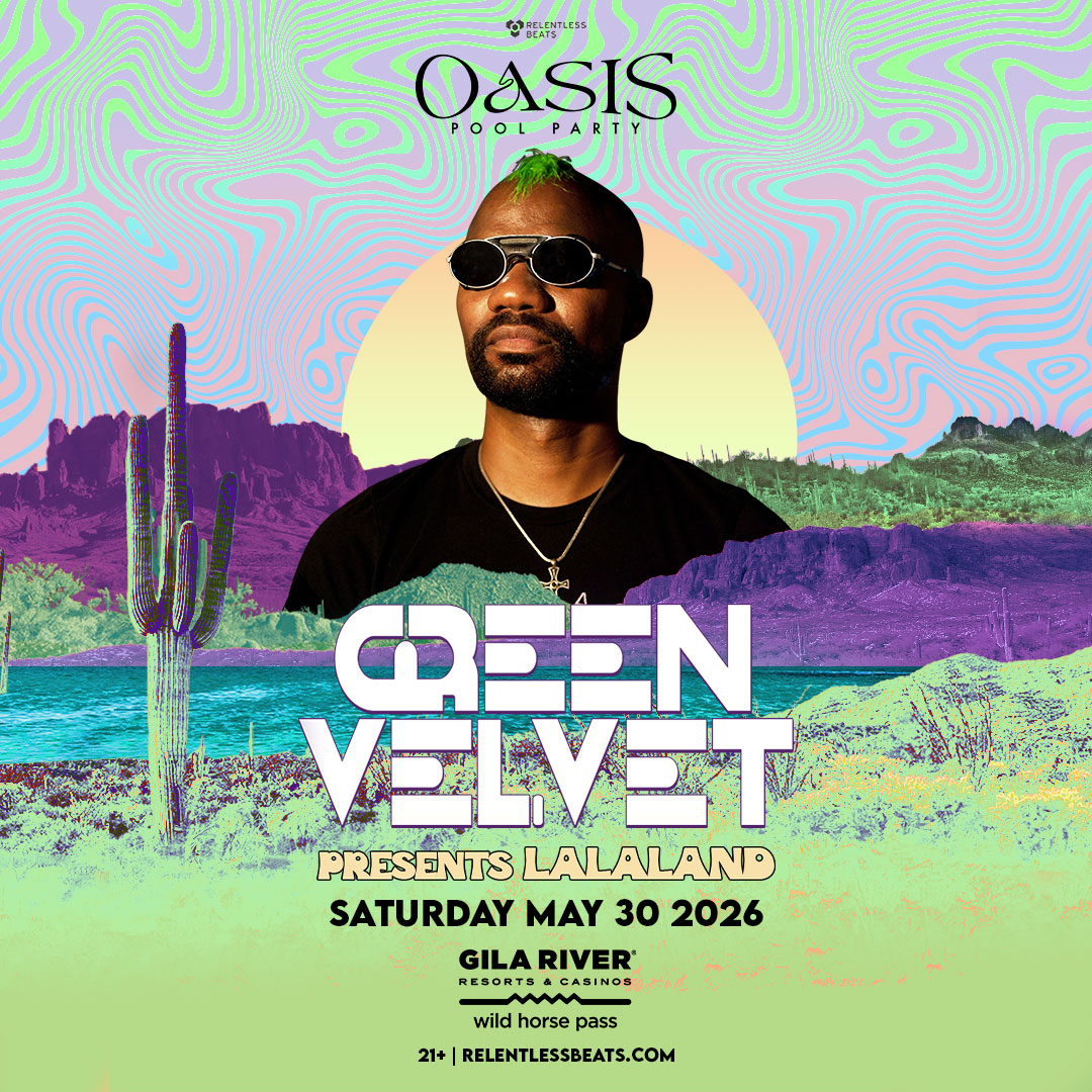 Flyer for Green Velvet presents LALALAND | Oasis Pool Party